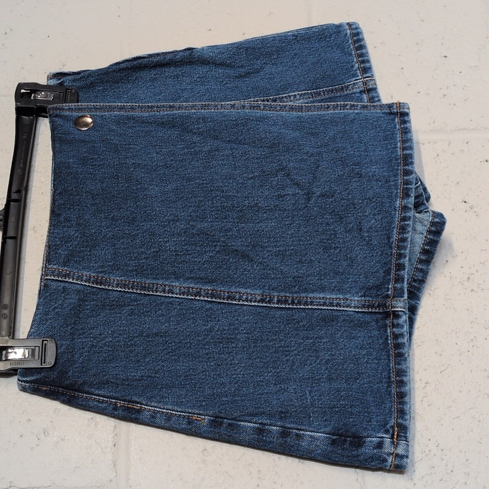 Stradivarius Dark Blue Denim Skort Size US 4 - Picture 2 of 5